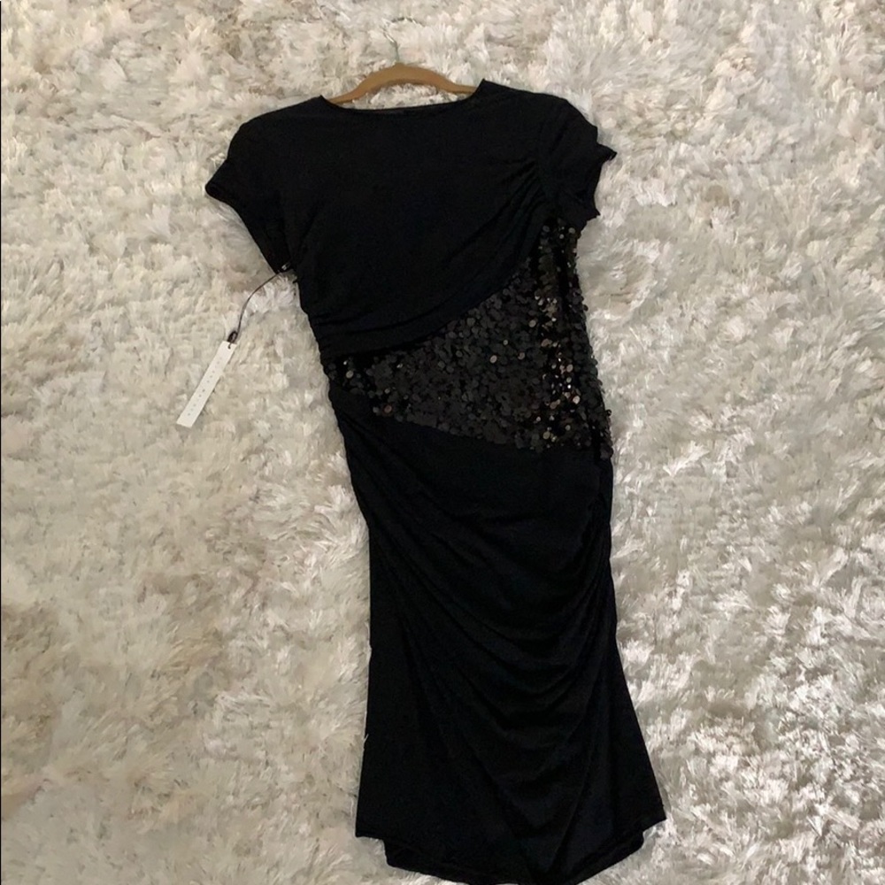 Black sequence dress